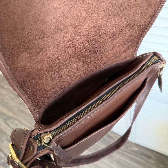 Vintage Coach Patricia Legacy Shoulder Bag Brown Flap 9951 - Picture 9 of 12